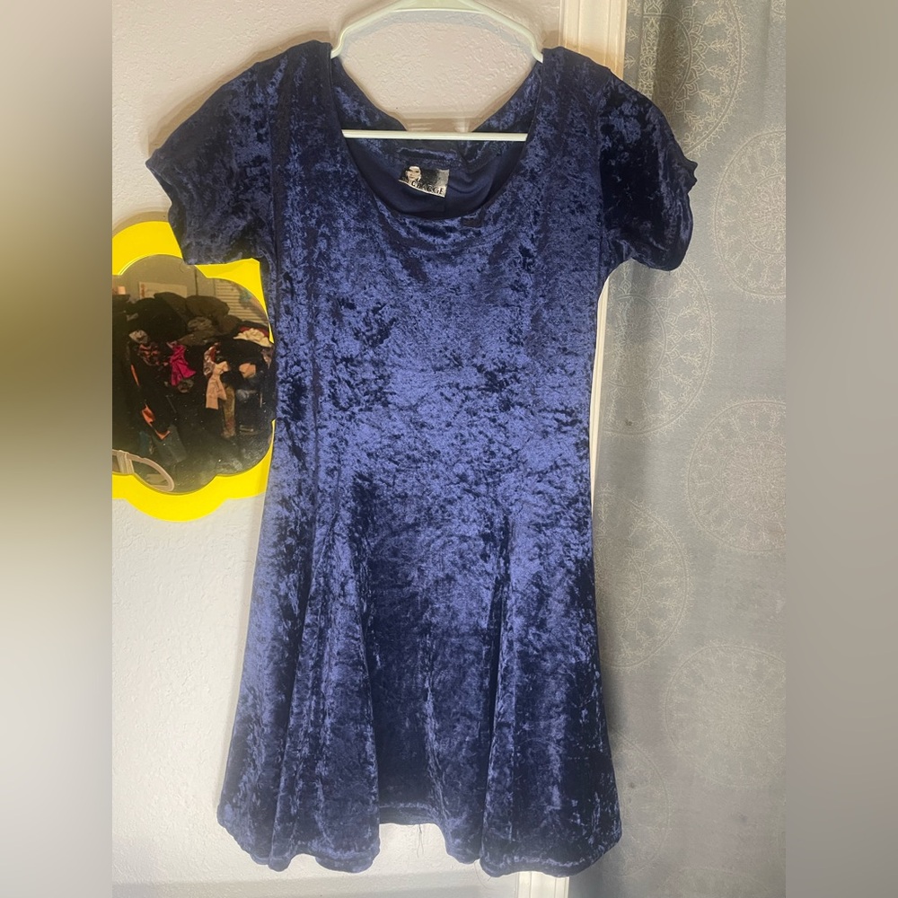 Velvet Blue Dress
